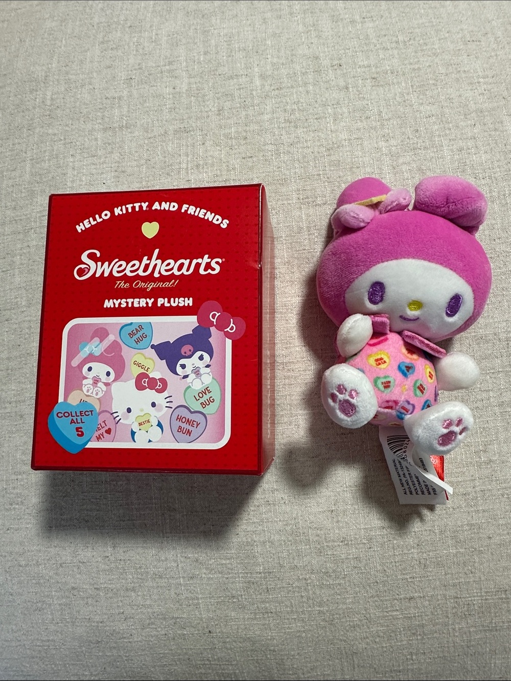 My Melody Plush from Sanrio Hello Kitty and Friends Sweethearts Mystery Box